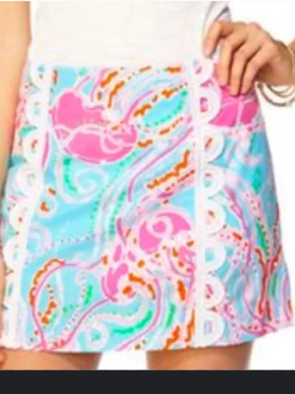 Lilly Pulitzer Jellies be Jammin' marigold skort Size 8